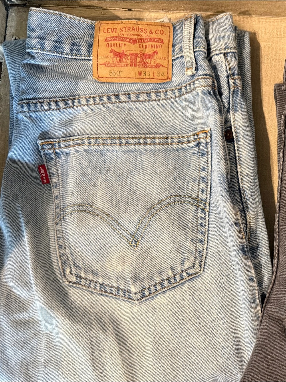 Levi Strauss & Co Jeans 550 Denim Blue Relaxed Fit 33x34